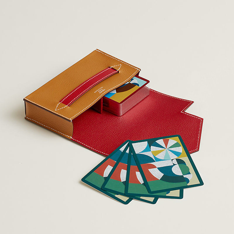 Lord Pocket poker deck case - Brown | Hermès USA